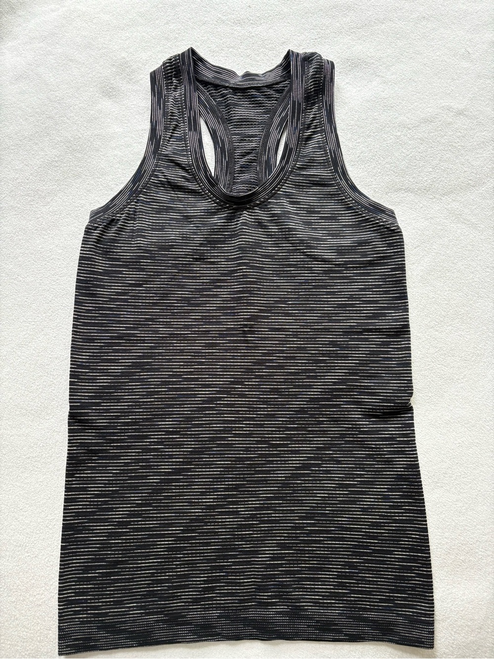 Athleta black racer back tank top
